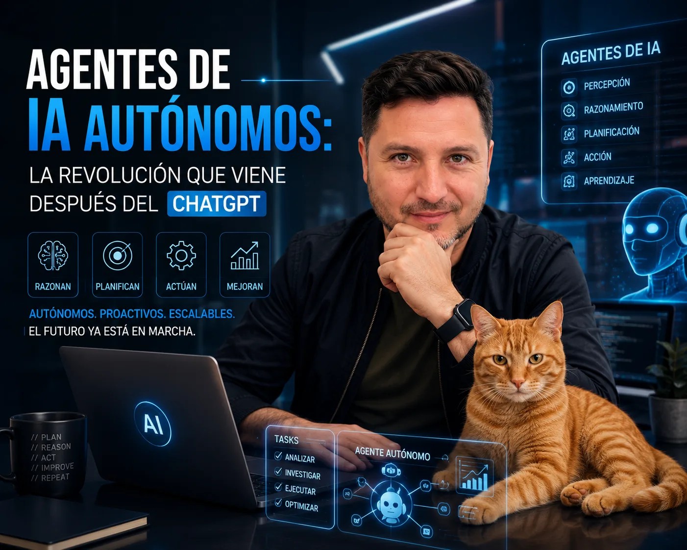 Agentes de IA aut&oacute;nomos: la revoluci&oacute;n que viene despu&eacute;s de ChatGPT